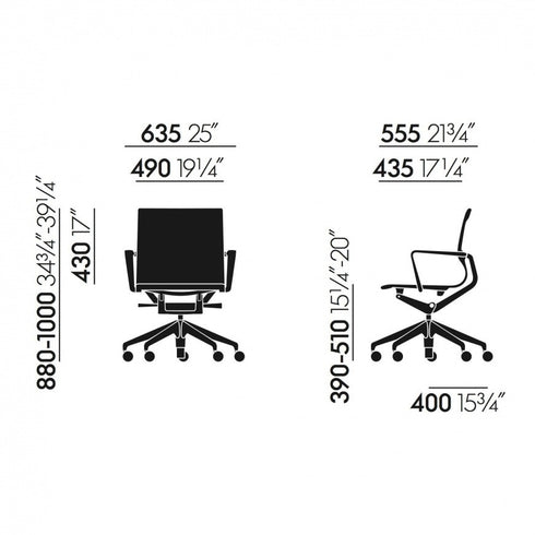 Physix Office Chair / Deep Black Base